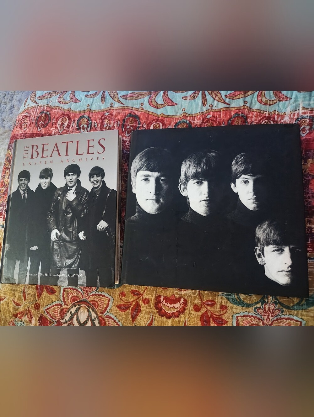 🎶Vintage The Beatles Unseen Archives Book Lot Hardcover Photo History (2 Books)